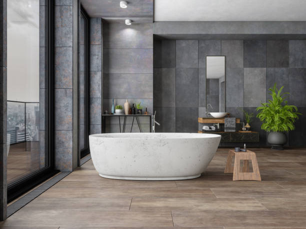 Bathroom tile dark-flooring | Chillicothe Carpet